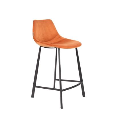 Dutchbone Barkruk 'Franky' Velvet (zithoogte 65cm), kleur Roze