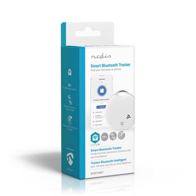Nedis SmartLife Keyfinder | Batterij Gevoed | 1x CR2032 | Incl. batterij(en) | Bluetooth-versie: 4.0 | Batterijlevensduur tot: 1 Jaar | Wit | 1 Stuks