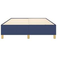 Bedframe zonder matras stof blauw 140x200 cm - thumbnail