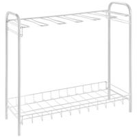 Metaltex Boots Schoenenrek 2 Verdiepingen 63x24x59 cm Wit - thumbnail