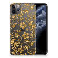 Apple iPhone 11 Pro Max | TPU Case | Gouden Bloemen - thumbnail