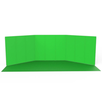 StudioKing panoramische achtergrond green screen fsf-240900pt 240x900cm - thumbnail