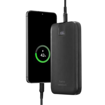 Hama PD 10 Power Pack 10000 mAh 3 Outputs 2x USB-C 1x USB-A Powerbank Grijs - thumbnail