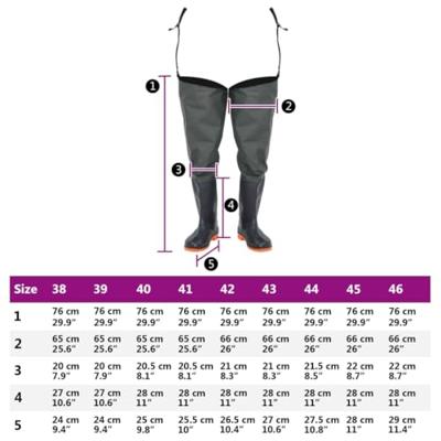 VidaXL Visserslaarzen maat 42 donkergroen VidaXL Visserslaarzen maat 42 donkergroen