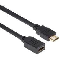 club3D CAC-1320 HDMI-kabel HDMI Verlengkabel HDMI-A-stekker, HDMI-A-bus 5.00 m Zwart 4K UHD - thumbnail