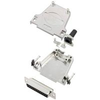 TRU COMPONENTS TCDTZF25DBSK 7708424 D-sub female connectorset 180 ° Aantal polen: 25 Soldeerkelk 1 stuk(s) - thumbnail