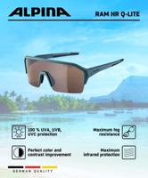 Olympic Sportswear Alpina sport sportbril ram hr q-lite zilv. spiegellens blauw - thumbnail