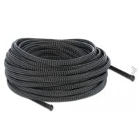 Delock 18848 18848 Gevlochten slang Zwart Polyester 10 m 1 stuk(s) - thumbnail