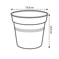 Elho Green Basics Kweekpot Zwart Ø13cm - thumbnail