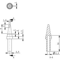 TOOLCRAFT HF-1,6MF Soldeerpunt Beitelvorm Grootte soldeerpunt 1.6 mm Lengte soldeerpunt: 17 mm Inhoud: 1 stuk(s) - thumbnail