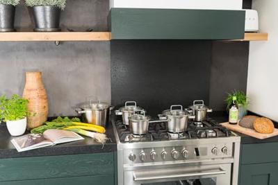 Sola Pannenset Diamond - RVS - Kookpan ø 16, 18, 20 cm & Steelpan ø 16 cm - Inductie geschikt - 4 Delig