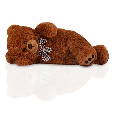 Knuffelbeer Bruin 50cm met HartKussen 32cm