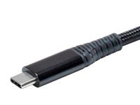 Monoprice Duurzame USB 3.2 Gen 2 Type-C data- en stroomkabel met kevlar-versterkte nylon-vlechtkabel - 1 meter - zwart | 5A/100W - AtlasFlex serie - thumbnail