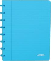 Atoma Trendy schrift, ft A5, 144 bladzijden, commercieel geruit, transparant turkoois - thumbnail