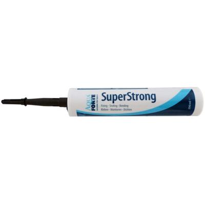 Aquaforte Superstrong MS Polymeer Kit/Lijm - Zwart 290ml, UV-/Overschilderbaar