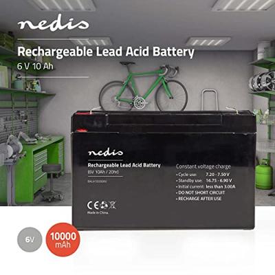 Nedis Oplaadbare Loodaccu | Lead-Acid | 6 V | 10000 mAh | 1 stuks - BALA100006V BALA100006V