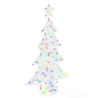 Kerstboom met 160 LED Multikleur 150 cm Acryl - thumbnail