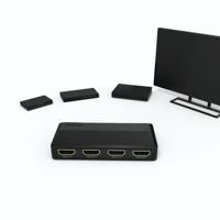 Hama HDMI-splitter 3 input - 1 output Splitter Zwart - thumbnail