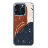 iPhone 15 Pro hybride hoesje - Abstract terracotta - thumbnail