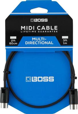 Boss BMIDI-PB2 MIDI-kabel 5-pins multi-directioneel 60cm