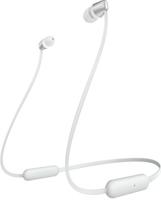 Sony WI-C310 draadloze in-ear hoofdtelefoon, 15 uur batterijduur, voice assistent, magnetische oordopjes, ontwerp met achter-the-neck, geïntegreerde headset-functie, headset met microfoon, wit - thumbnail