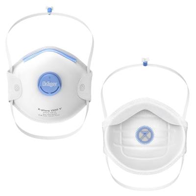 Dräger stofmaskers - doos á 10 stuks - X-Plore 1320 - FFP2+Ventiel