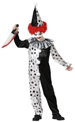 Kostuums voor Kinderen Grijs Clown Kinderen - Maat: 5-6 Jaar - Maat: 5-6 Jaar