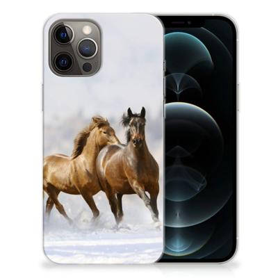 iPhone 12 Pro Max | TPU Hoesje | Paarden iPhone 12 Pro Max | TPU Hoesje | Paarden