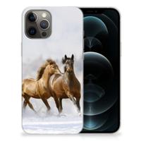 iPhone 12 Pro Max | TPU Hoesje | Paarden - thumbnail
