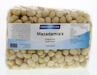 Nova Vitae Macadamia ongebrand raw 1 Kilogram