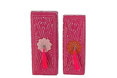 J-Line set van 2 dozen Kurt - metaal - roze