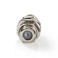 Nedis CSGP41939ME Coax-adapter F F-connector Female - F-connector Female Zilver - thumbnail