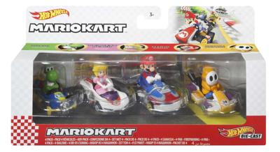 Hot Wheels Mario Kart HOT WHEELSMARIOKART 4 Pack