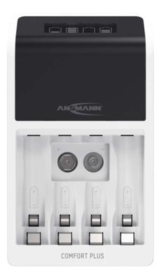 Ansmann Comfort Plus Batterijlader NiMH AAA (potlood), AA (penlite), 9 V (blok)