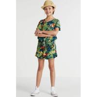 Zigga gebloemde skort groen/blauw/rood - thumbnail