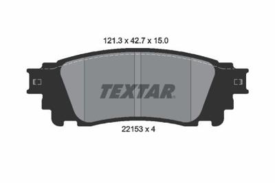 Remblokkenset, schijfrem 2215301