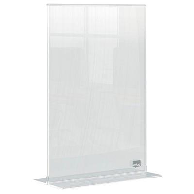 Infobord nobo premium plus a5 acryl vrijstaand