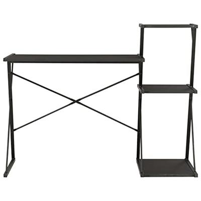 Bureau met schap 116x50x93 cm zwart Bureau met schap 116x50x93 cm zwart