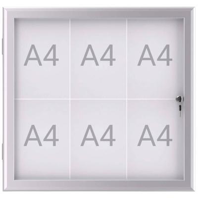 Maul Wissellijst MAULexcite Voor papierformaat: 6 x DIN A4 Tegen regen beschermde buitenruimte 6653608 Aluminium Zilver 1 stuk(s)