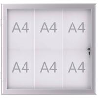 Maul Wissellijst MAULexcite Voor papierformaat: 6 x DIN A4 Tegen regen beschermde buitenruimte 6653608 Aluminium Zilver 1 stuk(s) - thumbnail