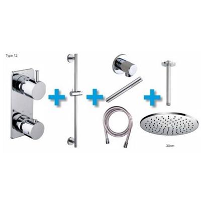 Inbouw Regendouche Amon Round Set Type 12 Aqua Splash Inbouw Regendouche Amon Round Set Type 12 Aqua Splash