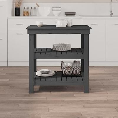 Werkbank 78,5x50x80 cm massief grenenhout grijs Werkbank 78,5x50x80 cm massief grenenhout grijs