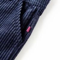 Kinderbroek 116 ribfluweel marineblauw - thumbnail