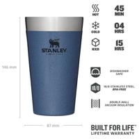 Stanley The Stacking Beer Pint .47L / 16Oz Isolatiefles Hammertone Lake 470ML - thumbnail