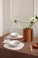 LIND DNA - Glass Mat Curve - Onderzetter 11x13cm Hippo Warm Grey - thumbnail