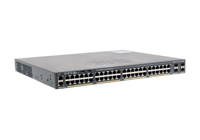 Cisco Catalyst 2960X-48FPS-L Network Switch, 48 Gigabit Ethernet Ports, 740W PoE Budget, four 1 G SFP Uplink Ports, Enhanced Limited Lifetime Warranty (WS-C2960X-48FPS-L)