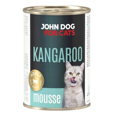JOHN DOG For cats Kangaroo Mousse - nat kattenvoer - 400g