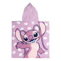 Stitch poncho roze 55 x 110 cm - polyester - thumbnail
