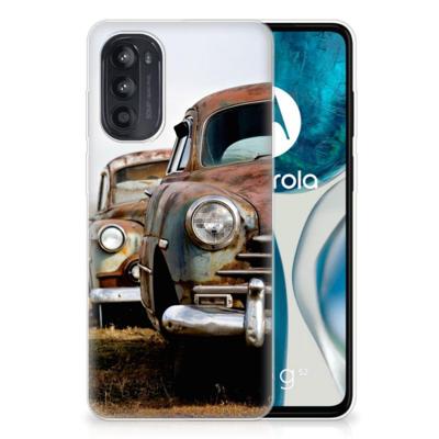 Motorola Moto G52/G82 | Siliconen hoesje | met foto Vintage Auto Motorola Moto G52/G82 | Siliconen hoesje | met foto Vintage Auto