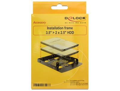 Delock 18198 3.5 inch HDD-inbouwframe voor 2.5 inch